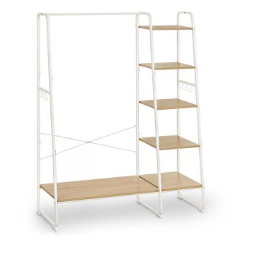 Seisev riidenagi LINEA valge/pruun