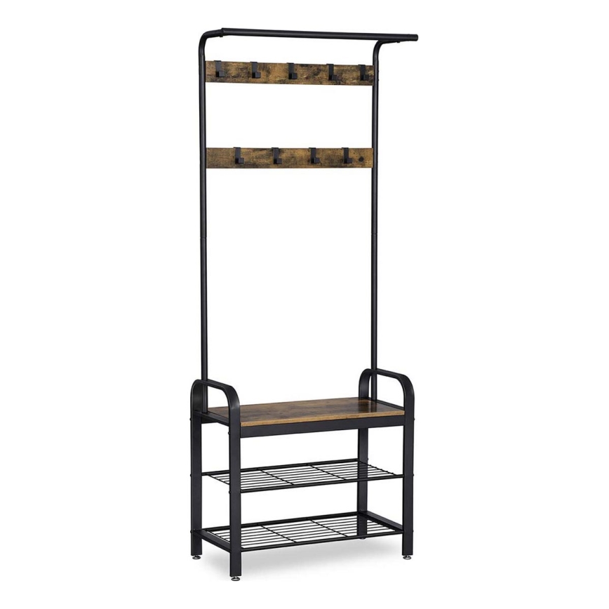 Seisev riidenagi NAVOR pruun/must