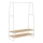 Seisev riidepuu LINEA valge/pruun