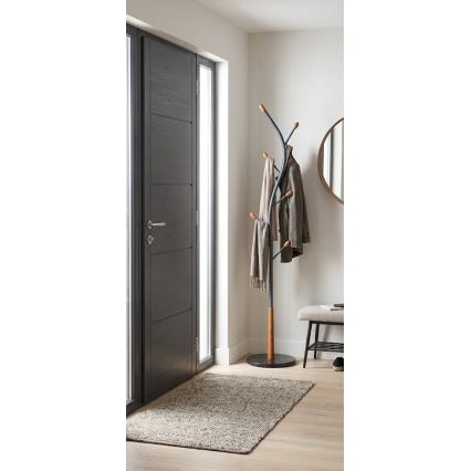 Seisev riidepuu STILE 186x38 cm must