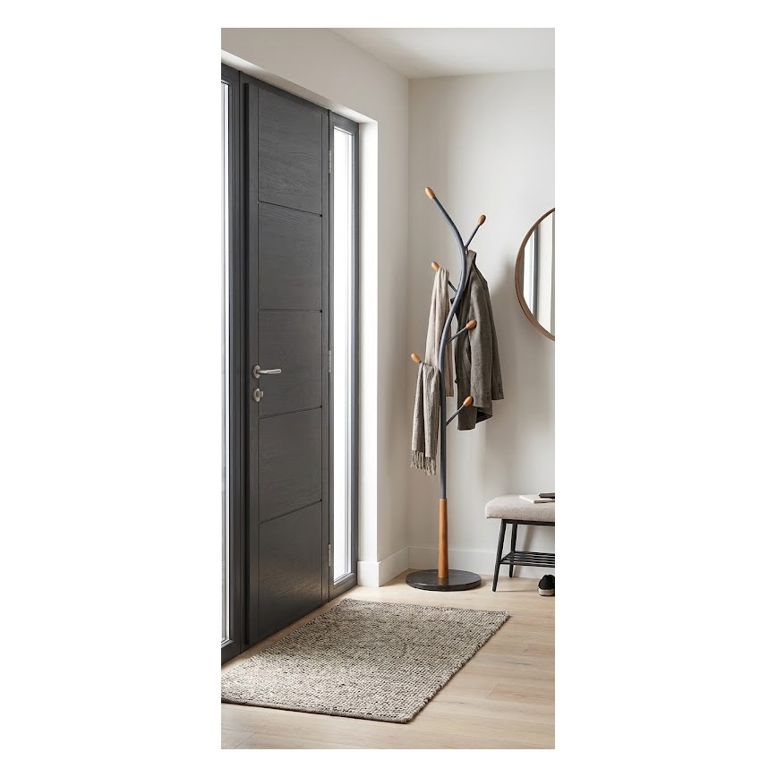 Seisev riidepuu STILE 186x38 cm must