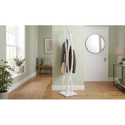 Seisev riidepuu VALET 179x35 cm valge