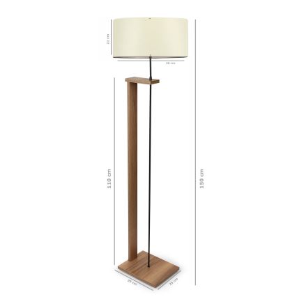 Seismiline lamp AYD 1xE27/40W/230V pruun / kreem