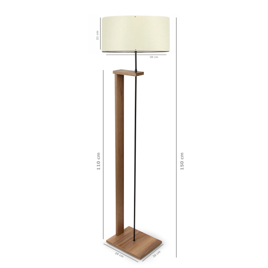 Seismiline lamp AYD 1xE27/40W/230V pruun / kreem