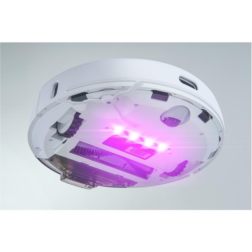 Sencor - 2‑ühes robottolmuimeja mopifunktsiooniga, 50 W / 5000 mAh, Wi‑Fi, valge + kaugjuhtimispult