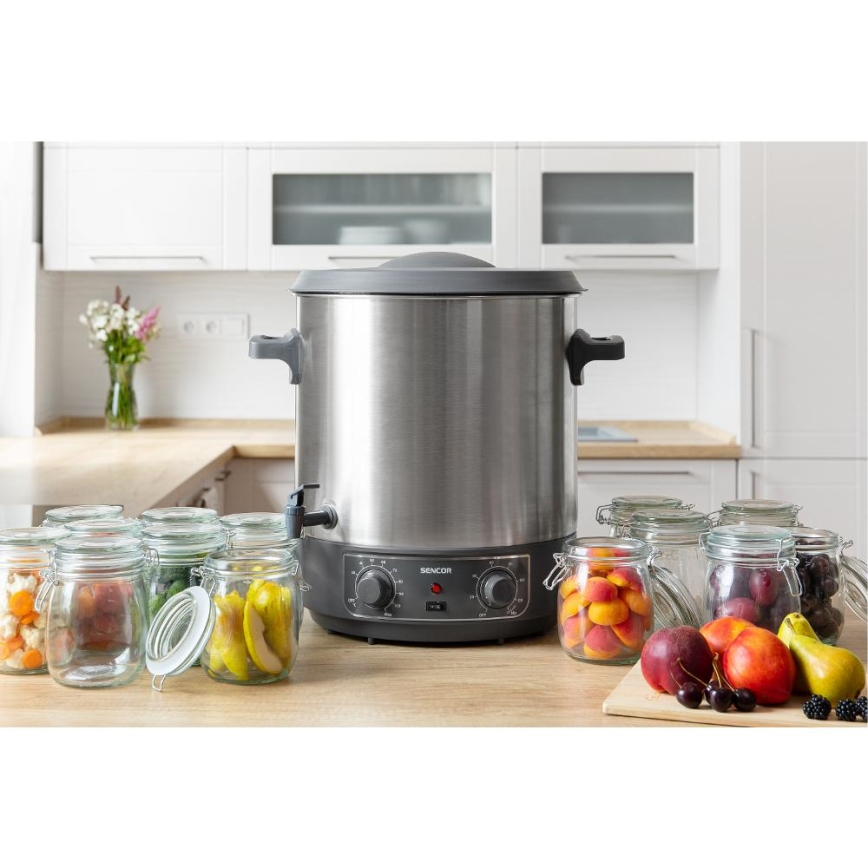Sencor - 27 l konserveerimispott 1800 W/230 V roostevaba teras/hall
