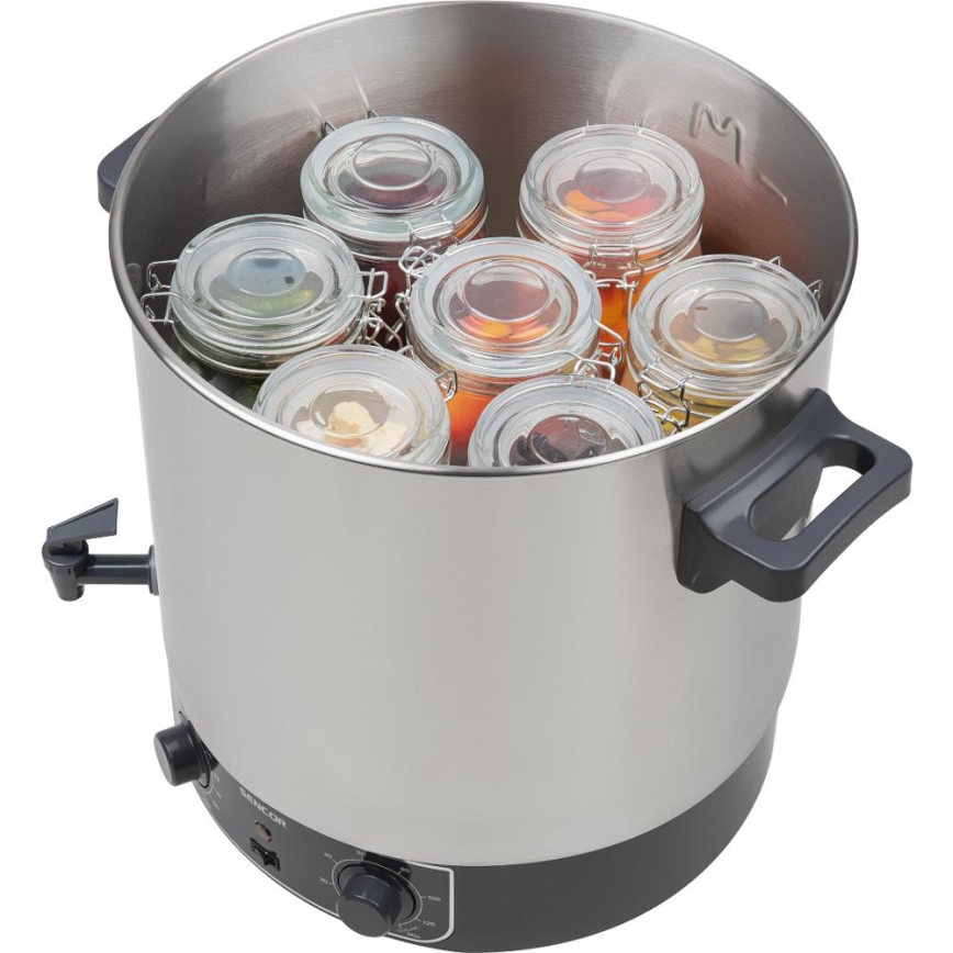 Sencor - 27 l konserveerimispott 1800 W/230 V roostevaba teras/hall