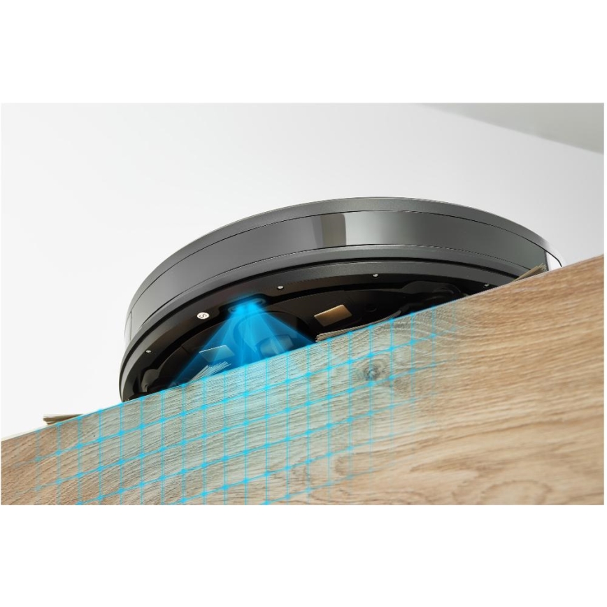 Sencor - Robottolmuimeja mopiga 2-ühes 16W/2600 mAh Wi-Fi must + kaugjuhtimispult