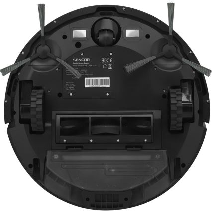 Sencor - Robottolmuimeja mopiga 2-ühes 16W/2600 mAh Wi-Fi must + kaugjuhtimispult