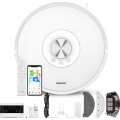 Sencor - 2‑ühes robottolmuimeja mopifunktsiooniga, 50 W / 5000 mAh, Wi‑Fi, valge + kaugjuhtimispult