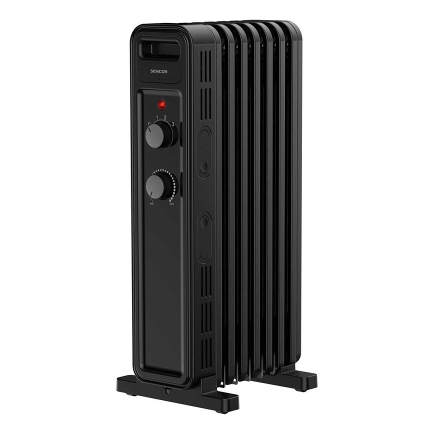 Sencor - 7-ribiline õliradiaator 600/900/1500 W, 230 V, must