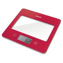 Sencor - Digitaalne köögikaal 1xCR2032 punane