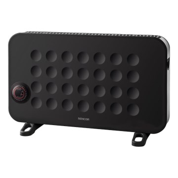 Sencor - Elektriline konvektor küttekeha 750/1250/2000W/230V termostaat IP24 must