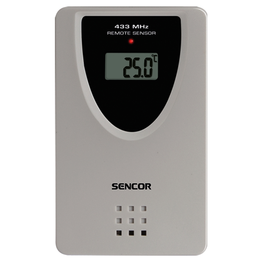Sencor - Ilmajaam koos värv LCD display, äratuskell ja projektor 2xAA + 2xAAA