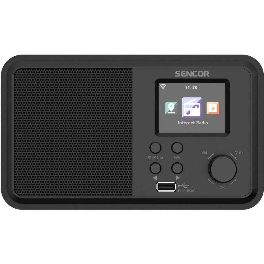 Sencor - Internetiraadio 4W/5V Wi-Fi + kaugjuhtimispult