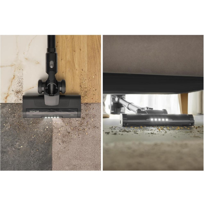 Sencor - Juhtmevaba 2‑ühes varretolmuimeja 200W/2600 mAh must