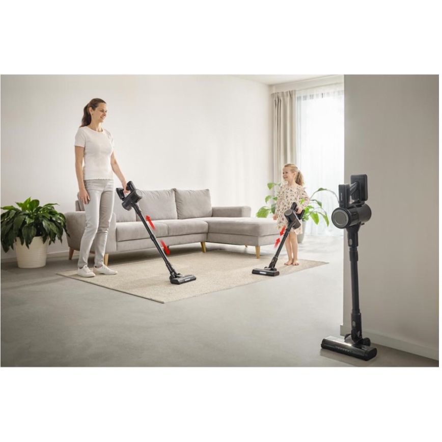 Sencor - Juhtmevaba 2‑ühes varretolmuimeja 200W/2600 mAh must