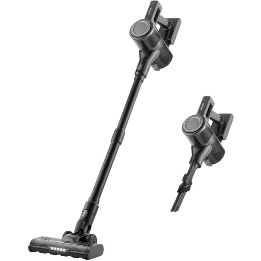 Sencor - Juhtmevaba 2‑ühes varretolmuimeja 200W/2600 mAh must