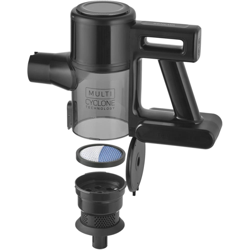 Sencor - Juhtmevaba 2‑ühes varretolmuimeja 200W/2600 mAh must