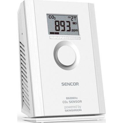Sencor - Juhtmevaba süsihappegaasiandur 5V/3xAA 2000 mAh