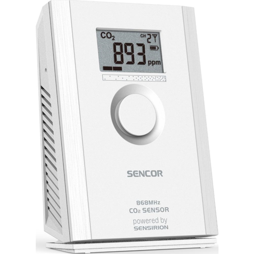 Sencor - Juhtmevaba süsihappegaasiandur 5V/3xAA 2000 mAh