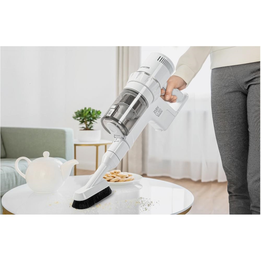 Sencor - Juhtmevaba varstolmuimeja 2in1 250W/2200 mAh valge