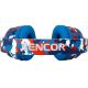 Sencor -Juhtmevabad kõrvaklapid mikrofoniga 3,7V/400 mAh sinine/punane