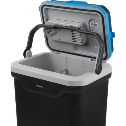 Sencor - Kaasaskantav auto külmkapp 24 l 60W/12V/230V must