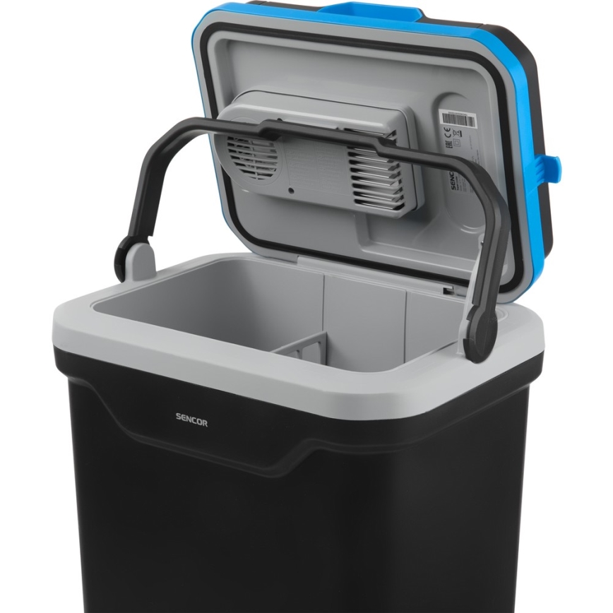 Sencor - Kaasaskantav auto külmkapp 24 l 60W/12V/230V must