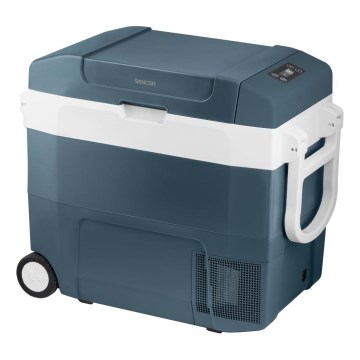 Sencor - Kaasaskantav kompressoriga autokülmik 55 l 70W/12V/230V sinine/valge