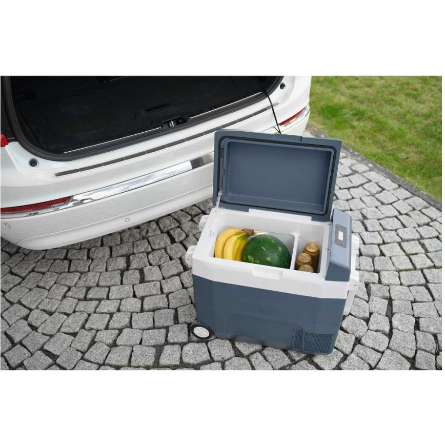 Sencor - Kaasaskantav kompressoriga autokülmik 55 l 70W/12V/230V sinine/valge