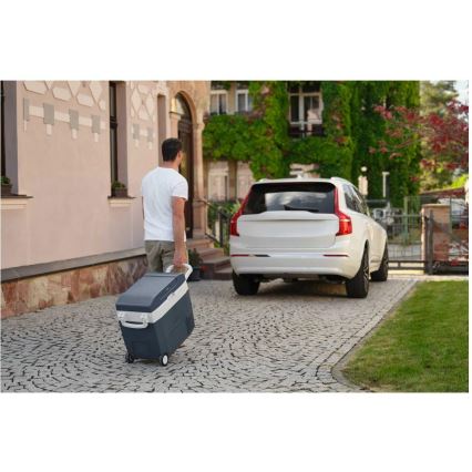 Sencor - Kaasaskantav kompressoriga autokülmik 55 l 70W/12V/230V sinine/valge