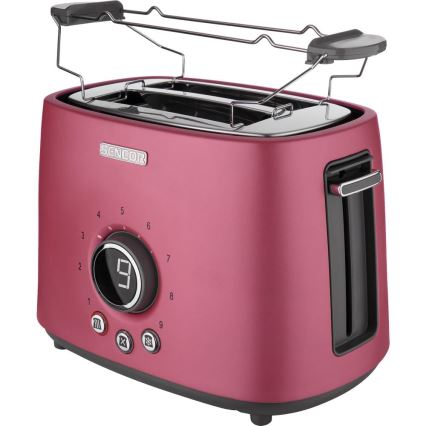 Sencor - kahe avaga röster soojendusrestiga 1000W/230V roosa