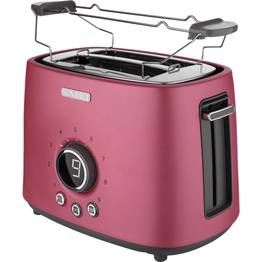 Sencor - kahe avaga röster soojendusrestiga 1000W/230V roosa