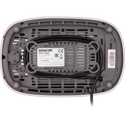 Sencor - kahe avaga röster soojendusrestiga 1000W/230V roosa