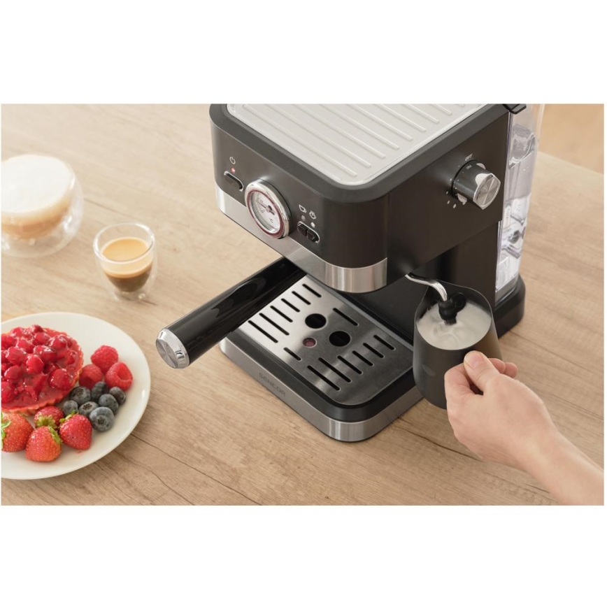 Sencor - Käpaga kohvimasin espresso 1050W/230V must/matt kroom