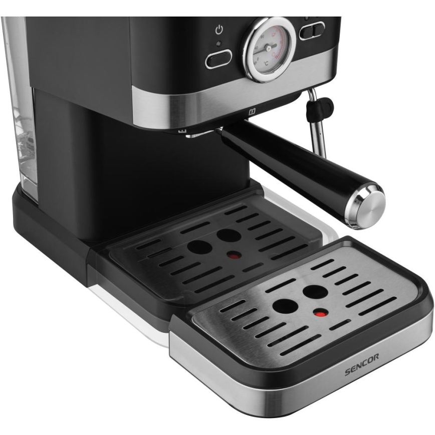 Sencor - Käpaga kohvimasin espresso 1050W/230V must/matt kroom