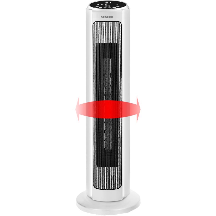 Sencor - Ventilaator keraamilise küttekehaga 2200W/230V Wi-Fi valge + kaugjuhtimispult