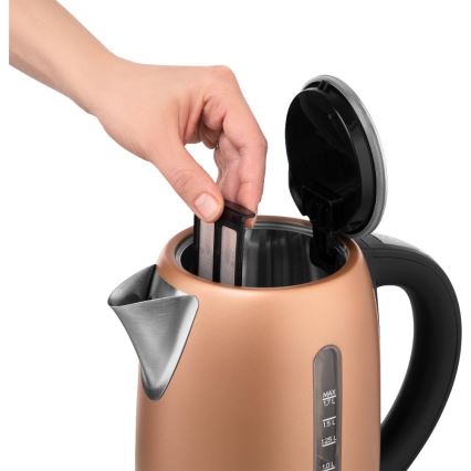 Sencor - Kiire veekeetja temperatuuri reguleerimisega 1,7 l 2150W/230V vaskse tooniga