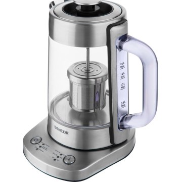 Sencor - Kiirveekeetja temperatuurireguleerimisega 1,5 l 1500W/230V roostevaba