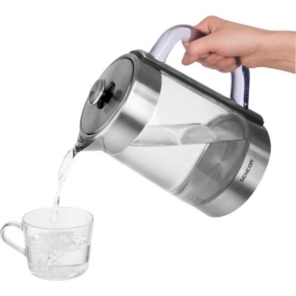Sencor - Kiirveekeetja temperatuurireguleerimisega 1,5 l 1500W/230V roostevaba