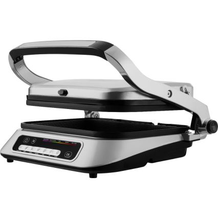 Sencor - Kontaktgrill 2100W/230V matt kroom