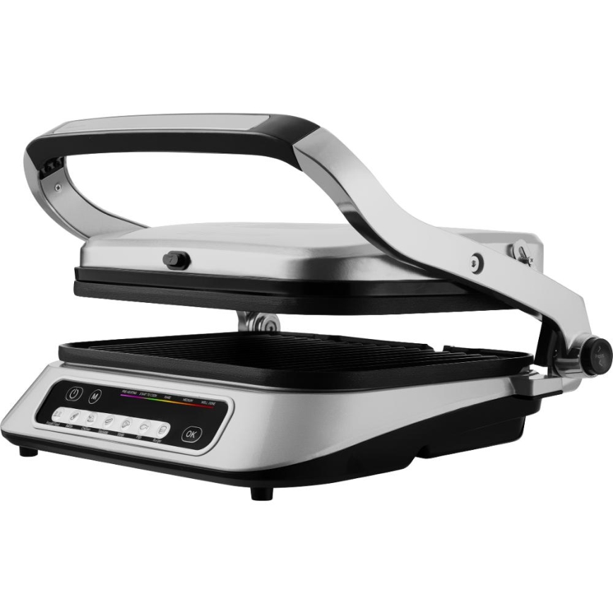 Sencor - Kontaktgrill 2100W/230V matt kroom