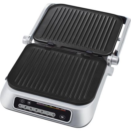 Sencor - Kontaktgrill 2100W/230V matt kroom