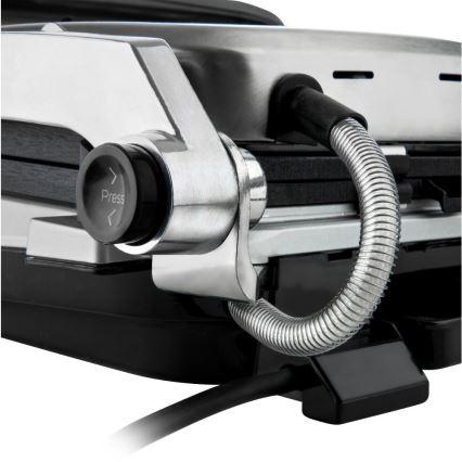 Sencor - Kontaktgrill 2100W/230V matt kroom