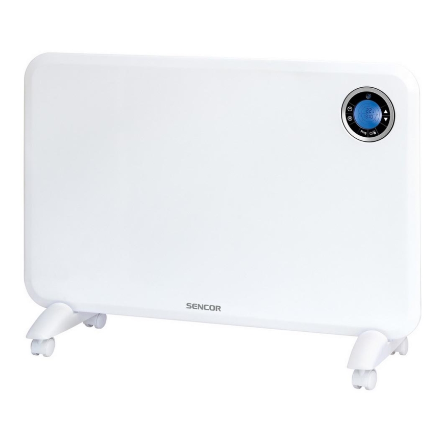 Sencor - Konvektsioonküttekeha LCD ekraani ja termostaadiga 750W/1500W/230V IP24