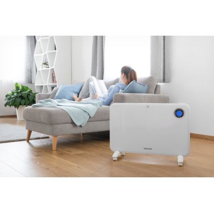 Sencor - Konvektsioonküttekeha LCD ekraani ja termostaadiga 750W/1500W/230V IP24