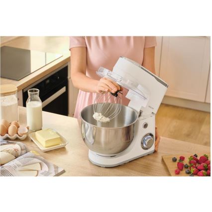 Sencor - köögikombain roostevabast terasest kausiga 1300W/230V valge