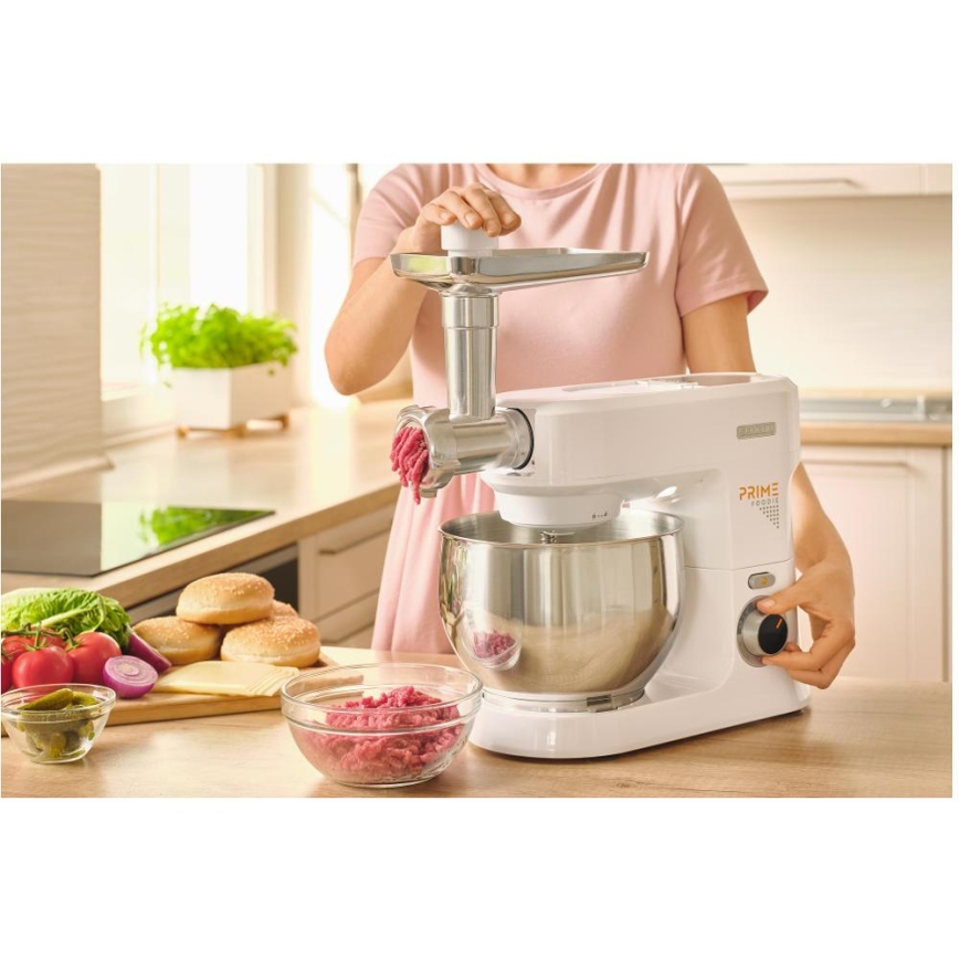 Sencor - Köögirobot roostevabast terasest kausiga 1000W/230V valge