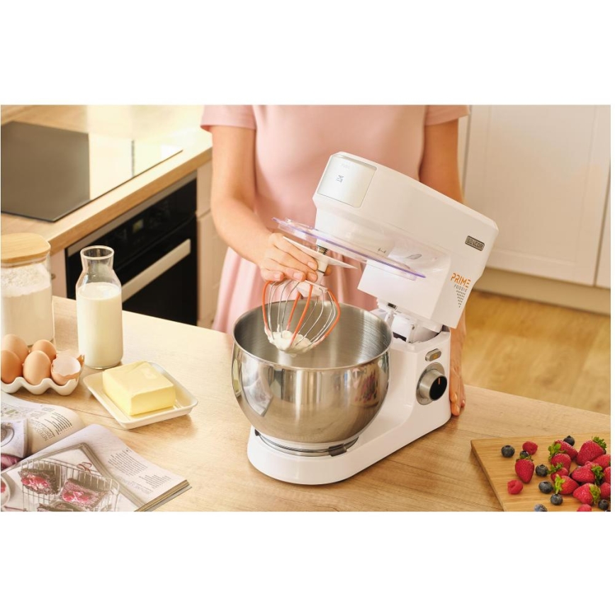 Sencor - Köögirobot roostevabast terasest kausiga 1000W/230V valge